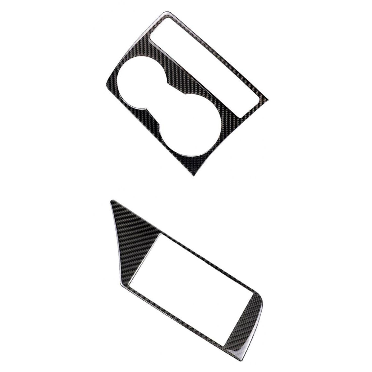 Carbon Fiber Car GPS Navigation Cup Holder Cover For Audi A4 B8 A5 09-16