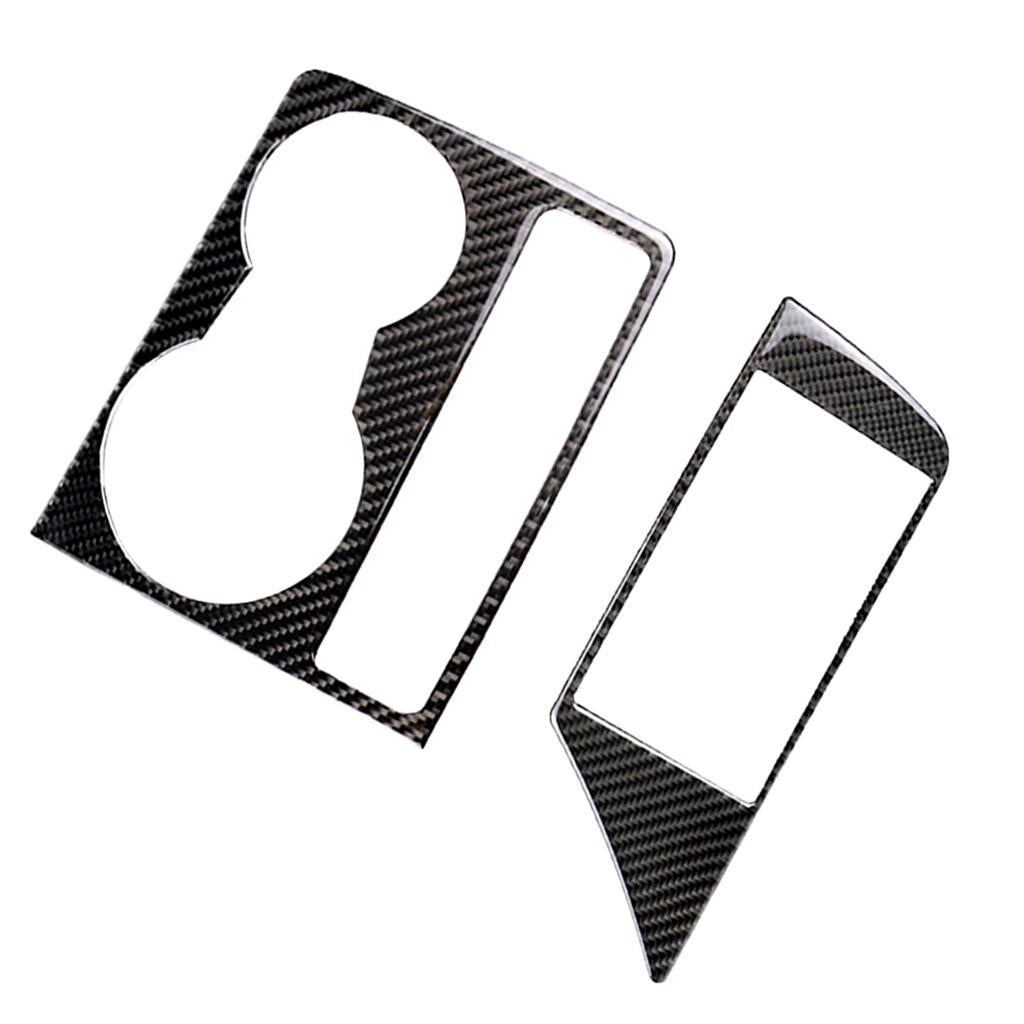 Carbon Fiber Car GPS Navigation Cup Holder Cover For Audi A4 B8 A5 09-16