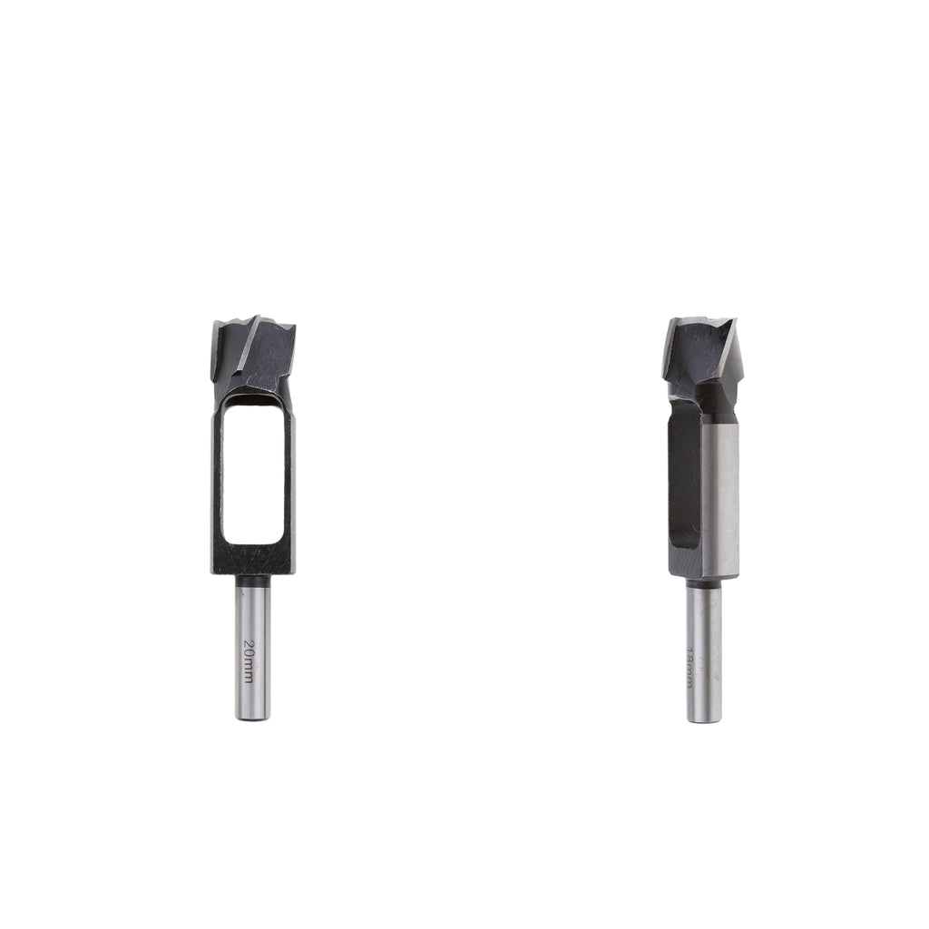 2Pcs (18mm&20mm)Tapered Snug Plug Cutters 13MM 1/2 Inch Shank +Tapered