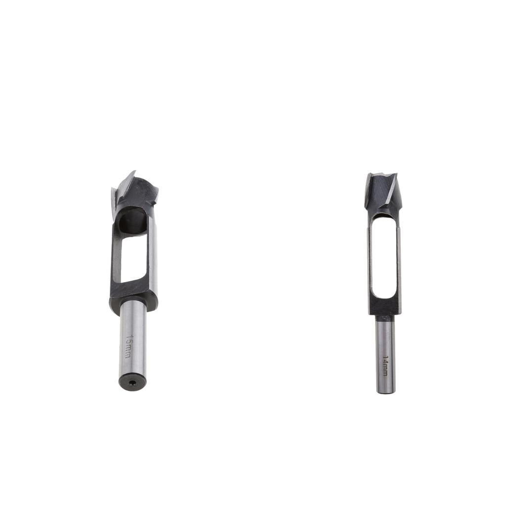 2Pcs (15mm&14mm)Tapered Snug Plug Cutters 13MM 1/2 Inch Shank +Tapered