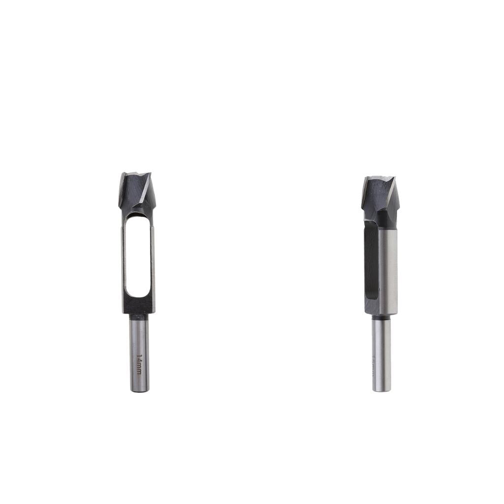 2Pcs (15mm&14mm)Tapered Snug Plug Cutters 13MM 1/2 Inch Shank +Tapered
