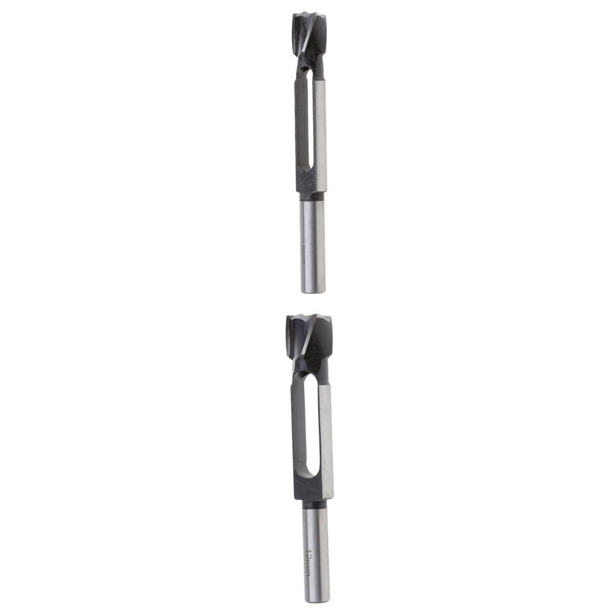 2Pcs (8mm&12mm) Snug Plug Cutters 13MM 1/2 Inch Shank +