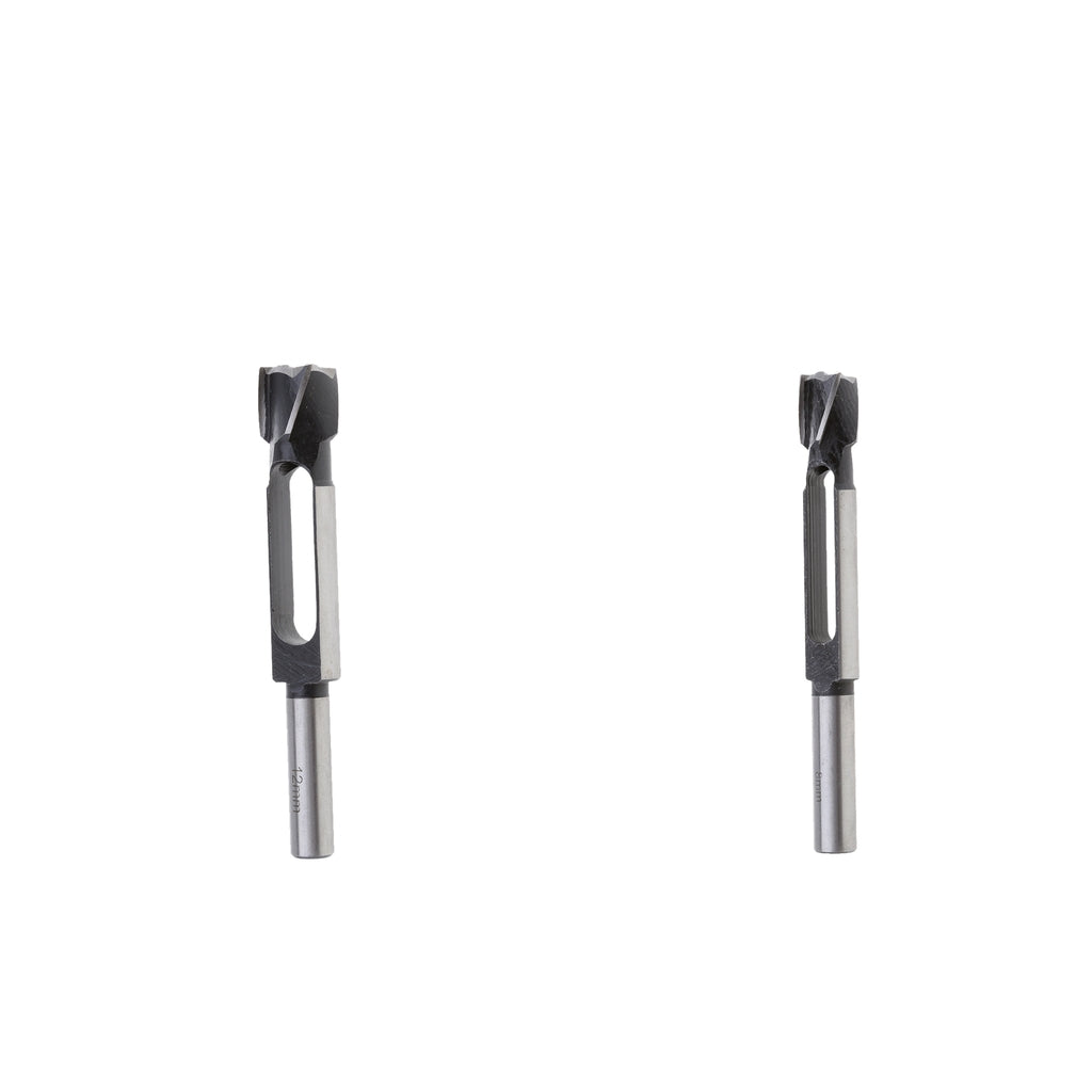 2Pcs (8mm&12mm) Snug Plug Cutters 13MM 1/2 Inch Shank +