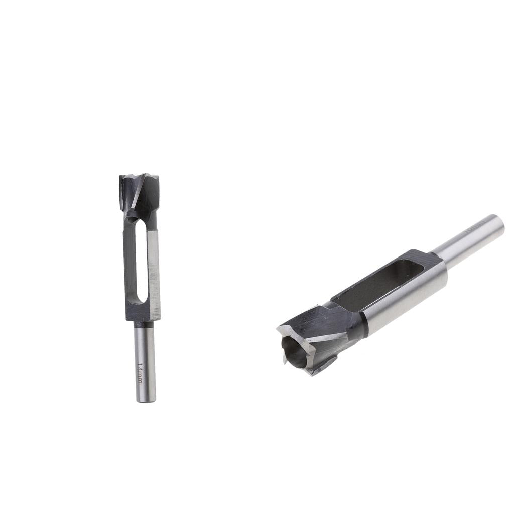 2Pcs (16mm&14mm)Tapered Snug Plug Cutters 13MM 1/2 Inch Shank +Tapered