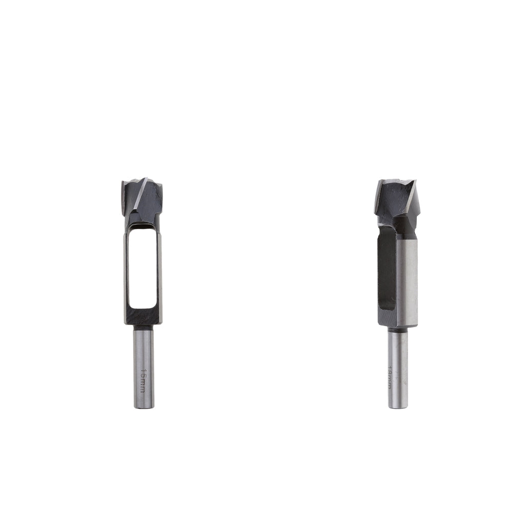 2Pcs (15mm&18mm)Tapered Snug Plug Cutters 13MM 1/2 Inch Shank +Tapered