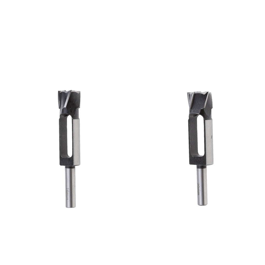2Pcs (16mm&20mm)Tapered Snug Plug Cutters 13MM 1/2 Inch Shank +Tapered