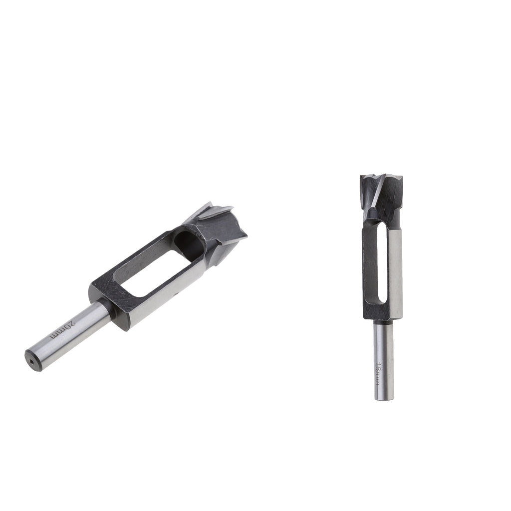 2Pcs (16mm&20mm)Tapered Snug Plug Cutters 13MM 1/2 Inch Shank +Tapered