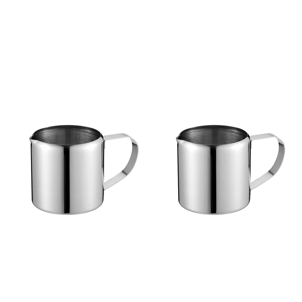 2Pcs Metal Frothing Pitcher Steam Coffee Frothing Cup 1