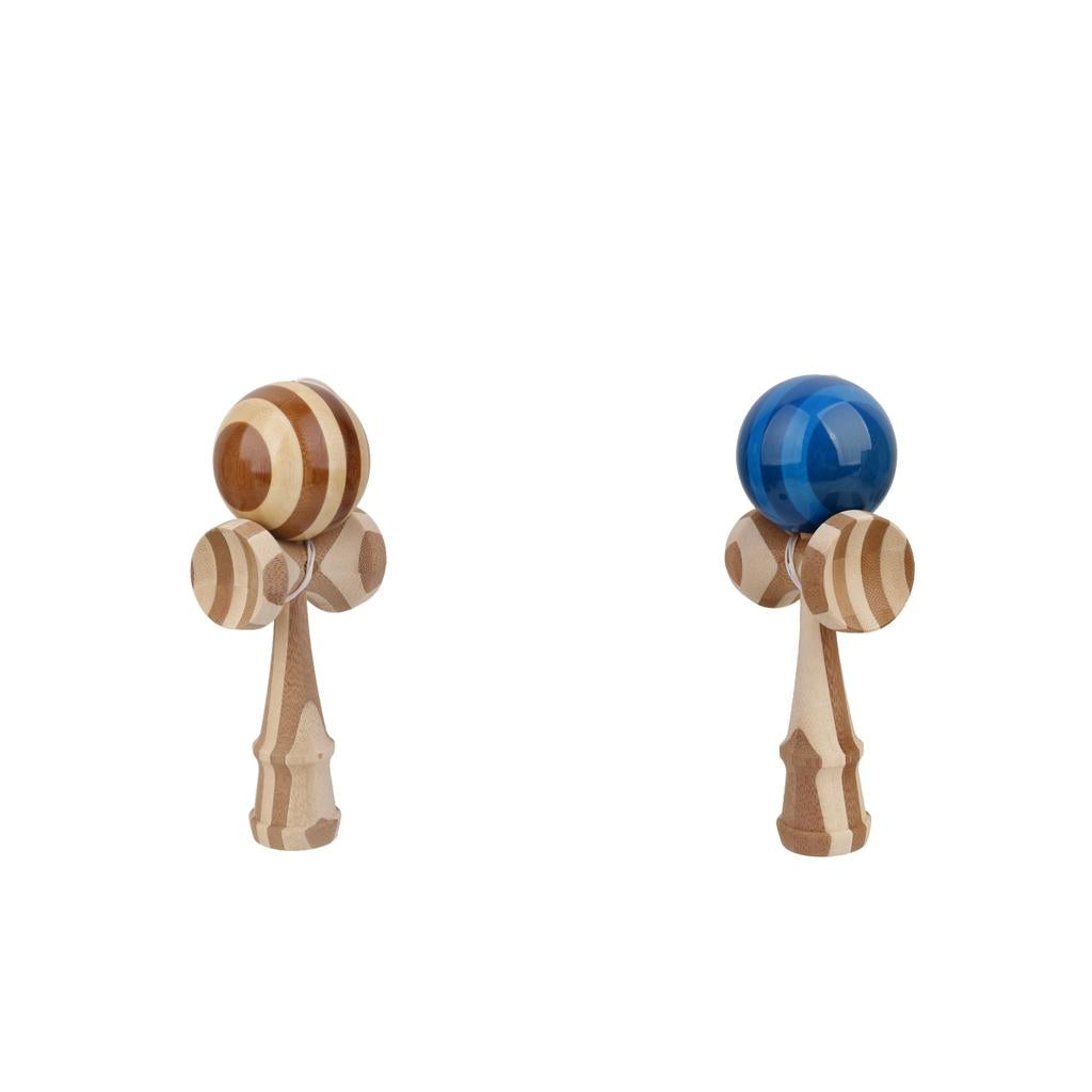 Bamboo Kendama Toys - Blue + Natural Wood
