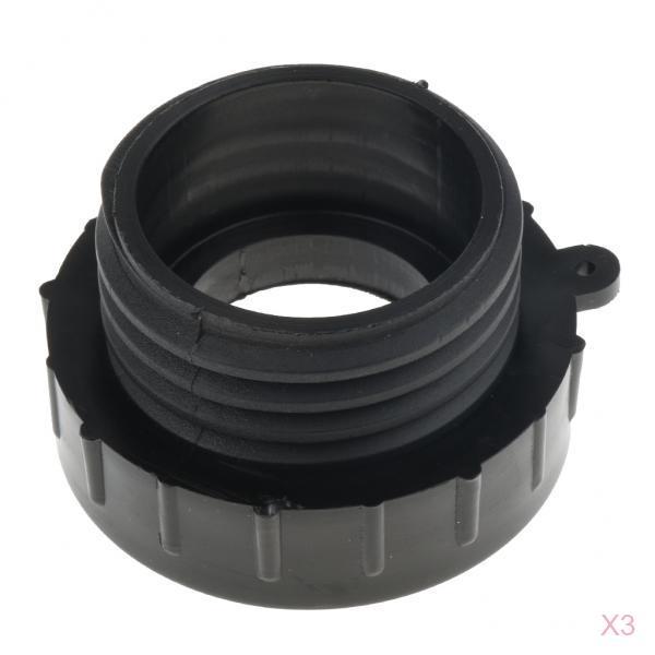 3pcs IBC Fine Threads Adapter Tote Tank Food Grade Drain Adapter Male G Hose