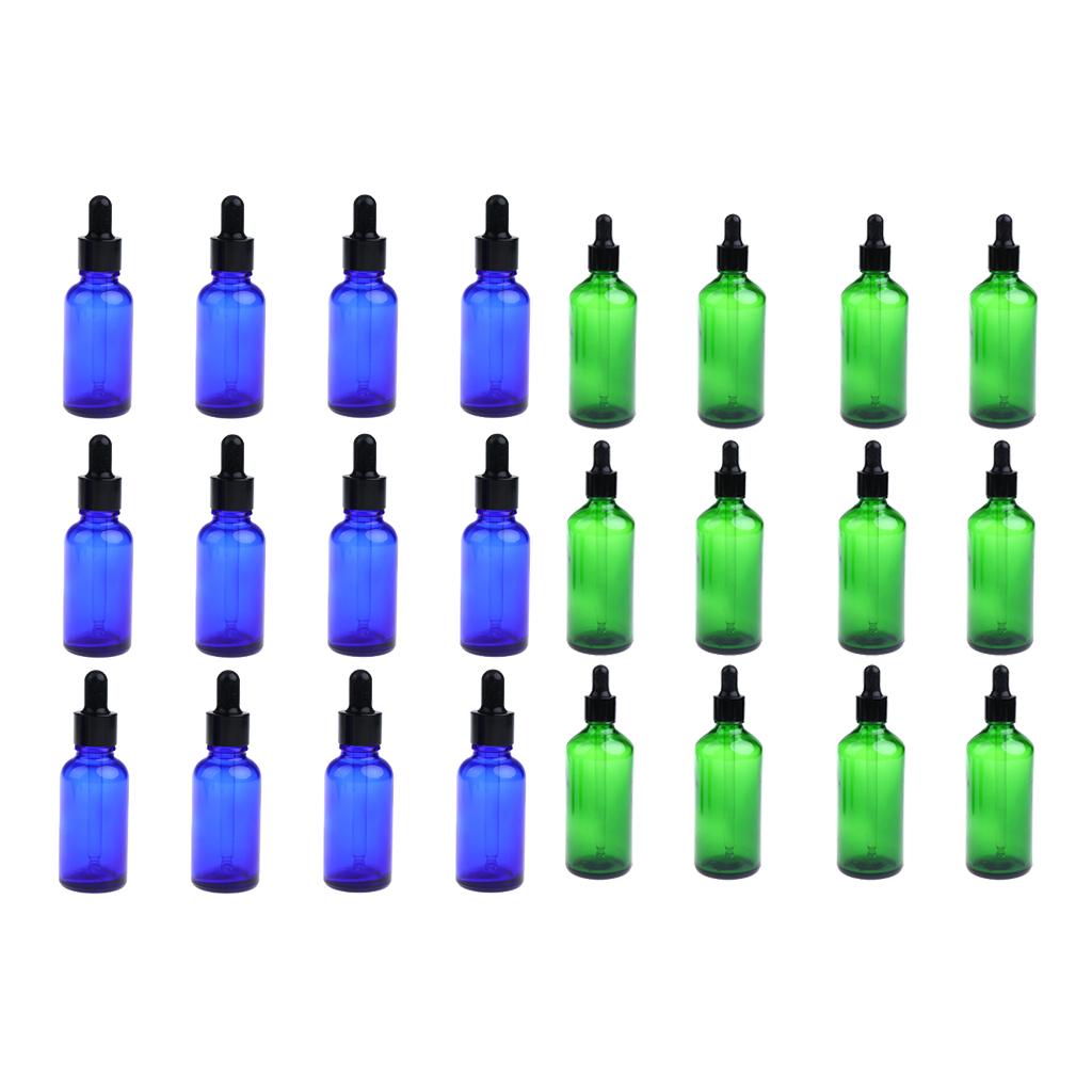 24 Pieces 30ml Empty Essential Oils Dropper Bottle Liquid Aromatherapy Vials
