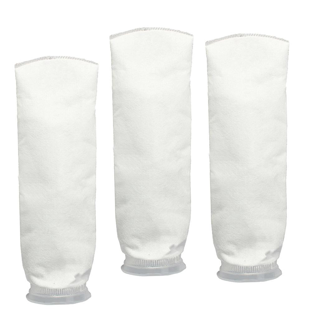 200 um Aquarium Fish Tank Marine Sump Felt Pre Filter Sock Bags 3pcs