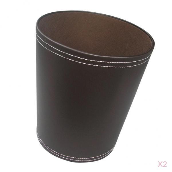 2pcs Waste Storage Paper Dust Rubbish Bin Bins Basket Home Office Coffee