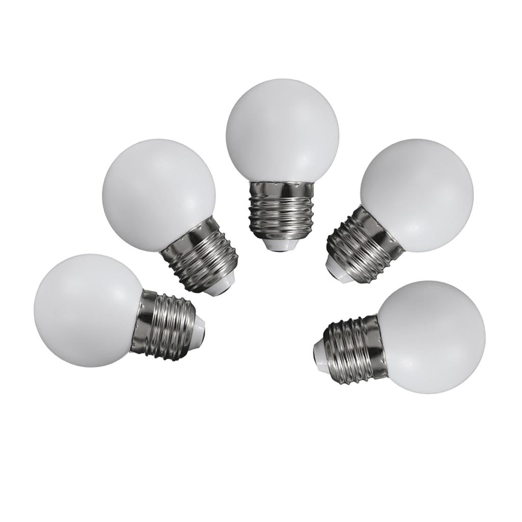 15 Pcs 220V E27 1W Energy Saving LED Golf Ball Light Bulb Globe Lamp