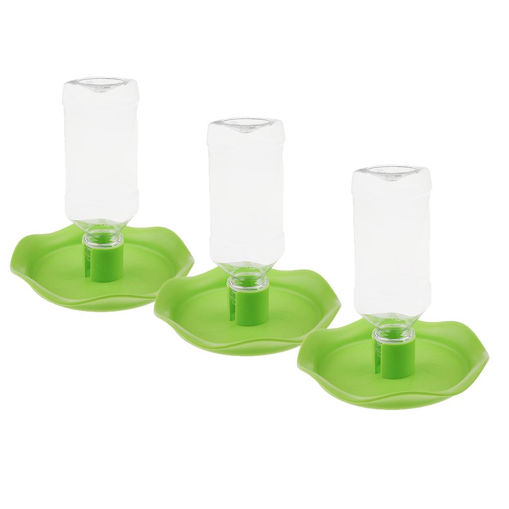 3 Pcs Automatic Water Dispenser Feeder for Pet Reptile Tortoise Lizard