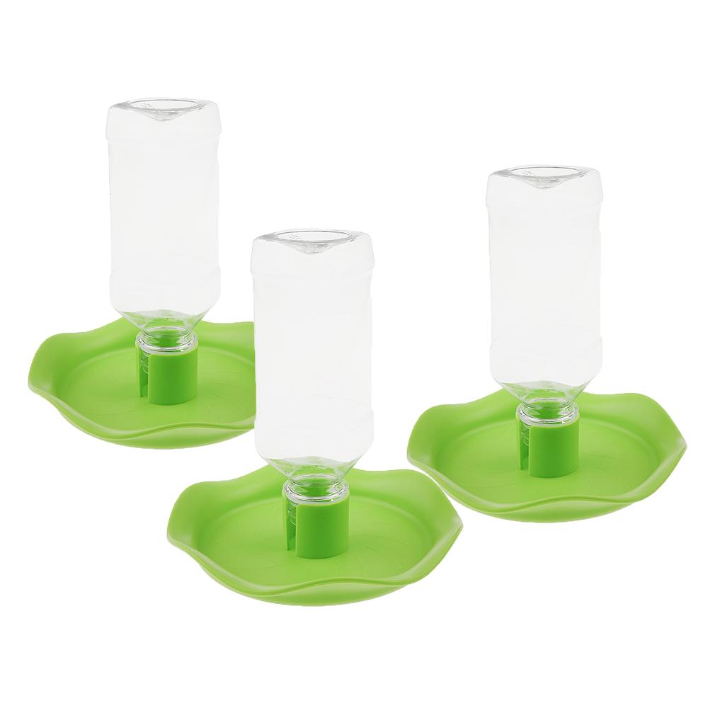 3 Pcs Automatic Water Dispenser Feeder for Pet Reptile Tortoise Lizard