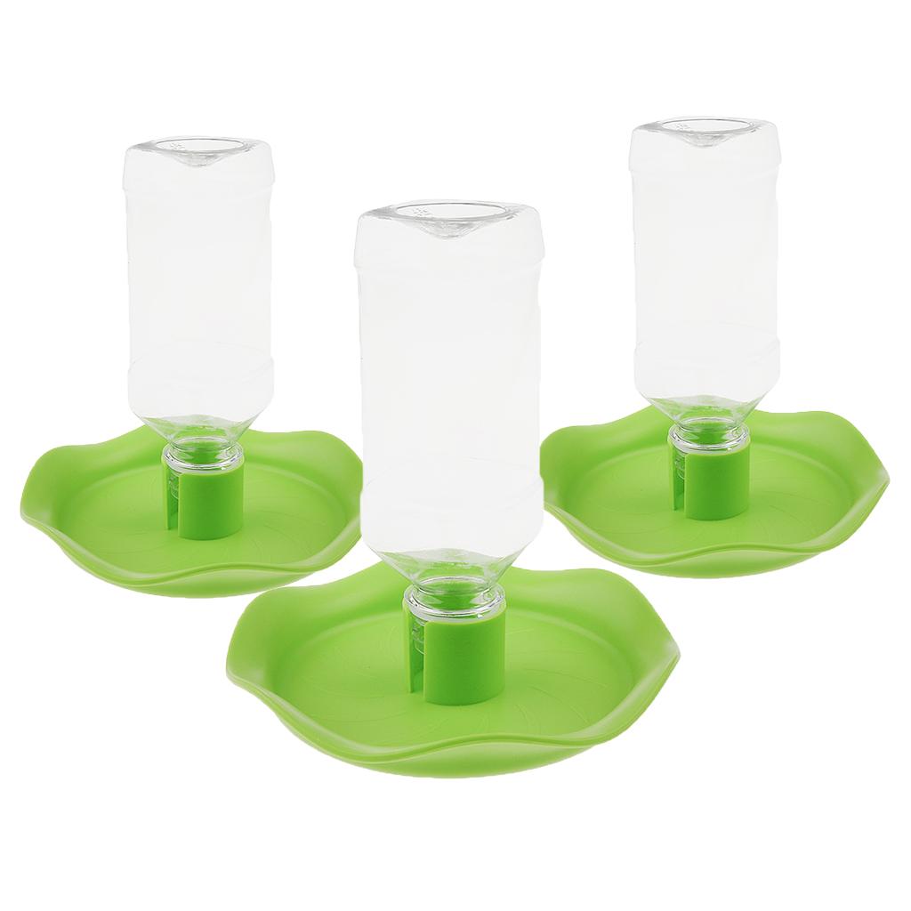 3 Pcs Automatic Water Dispenser Feeder for Pet Reptile Tortoise Lizard