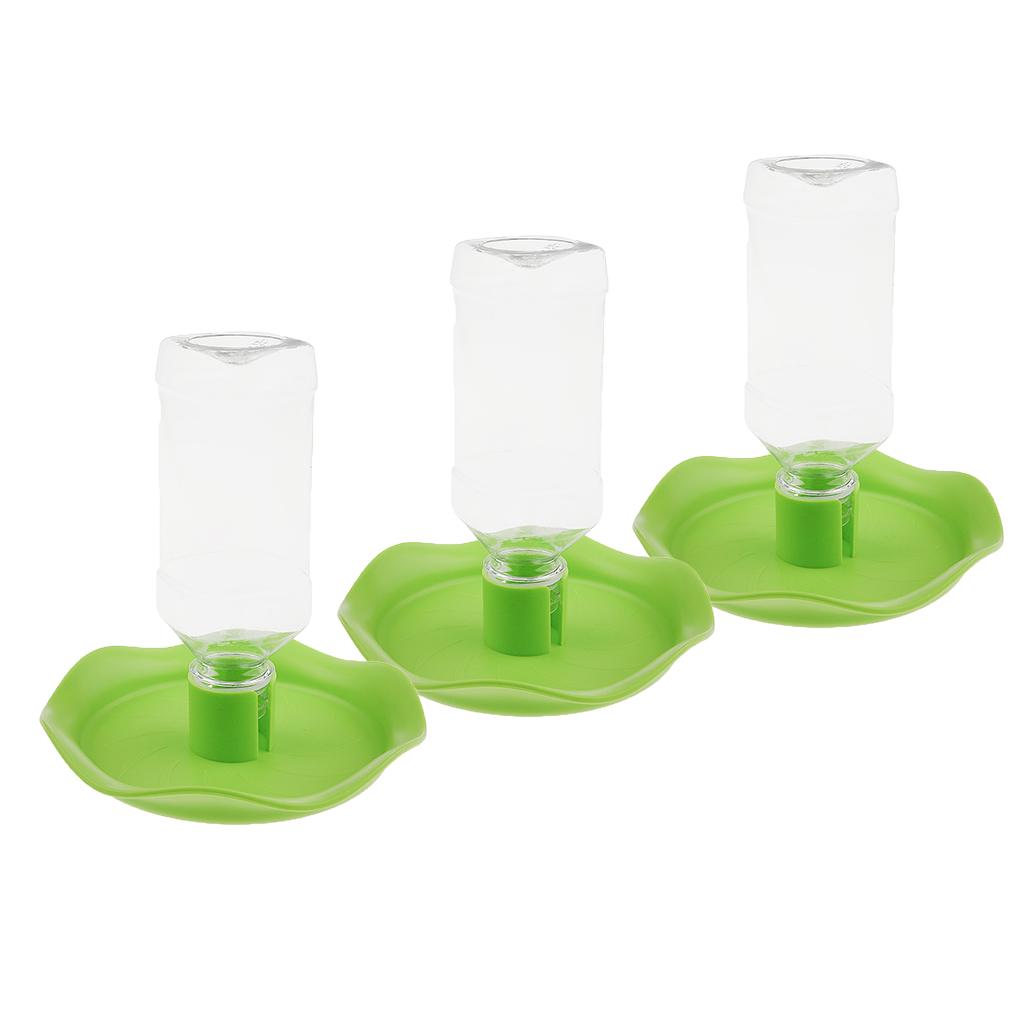 3 Pcs Automatic Water Dispenser Feeder for Pet Reptile Tortoise Lizard