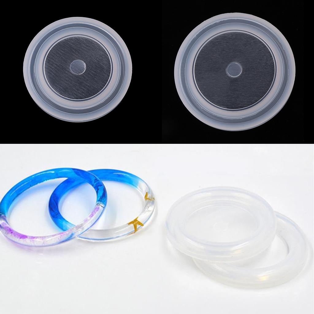 2 Sizes DIY Silicone Mold Jewelry Making Bracelet Bangle Mould Resin Mold