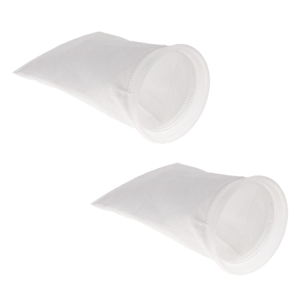 2 pcs Aquarium Tank Filter Bag Aquarium Felt Filter Sock Bag 150um