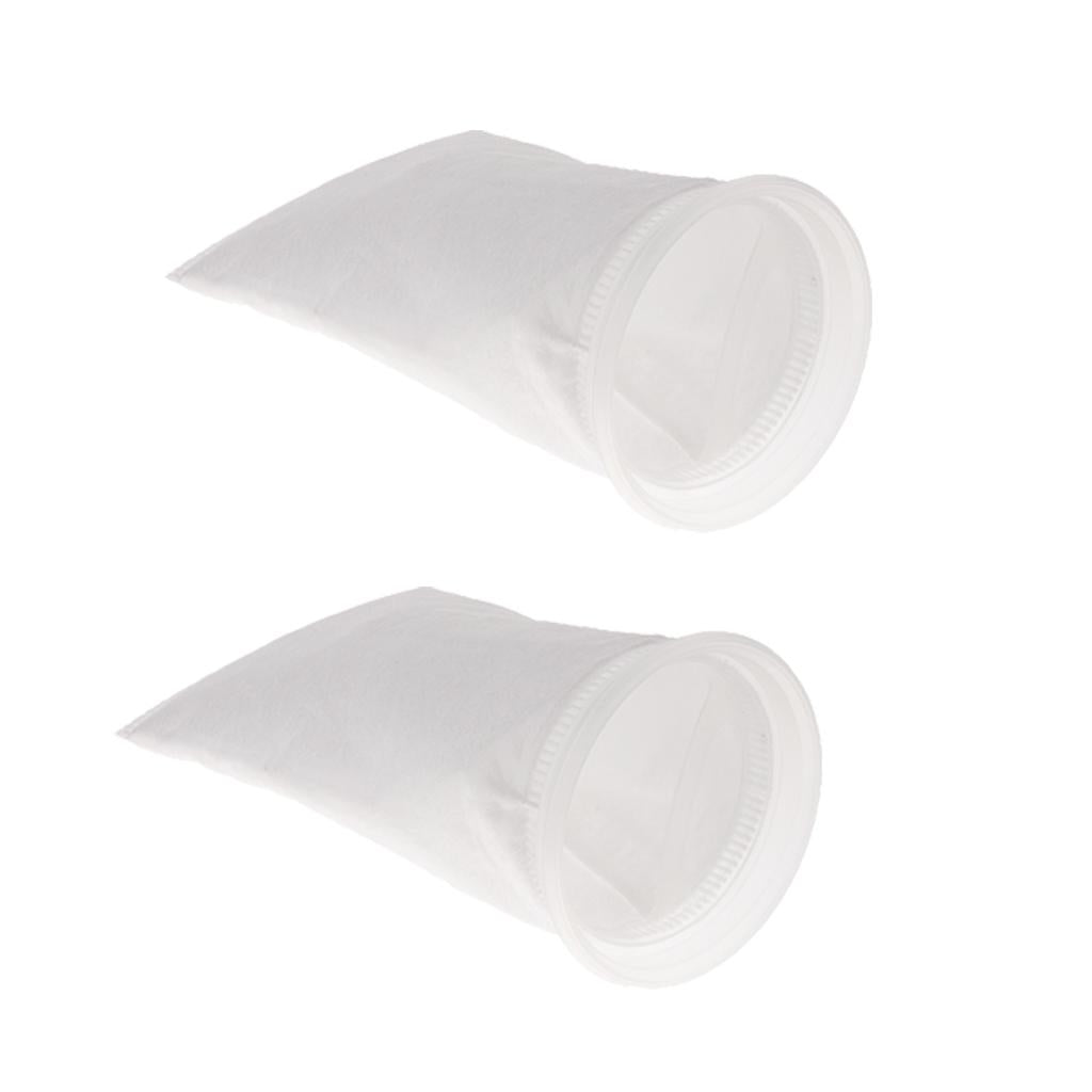2 pcs Aquarium Tank Filter Bag Aquarium Felt Filter Sock Bag 150um