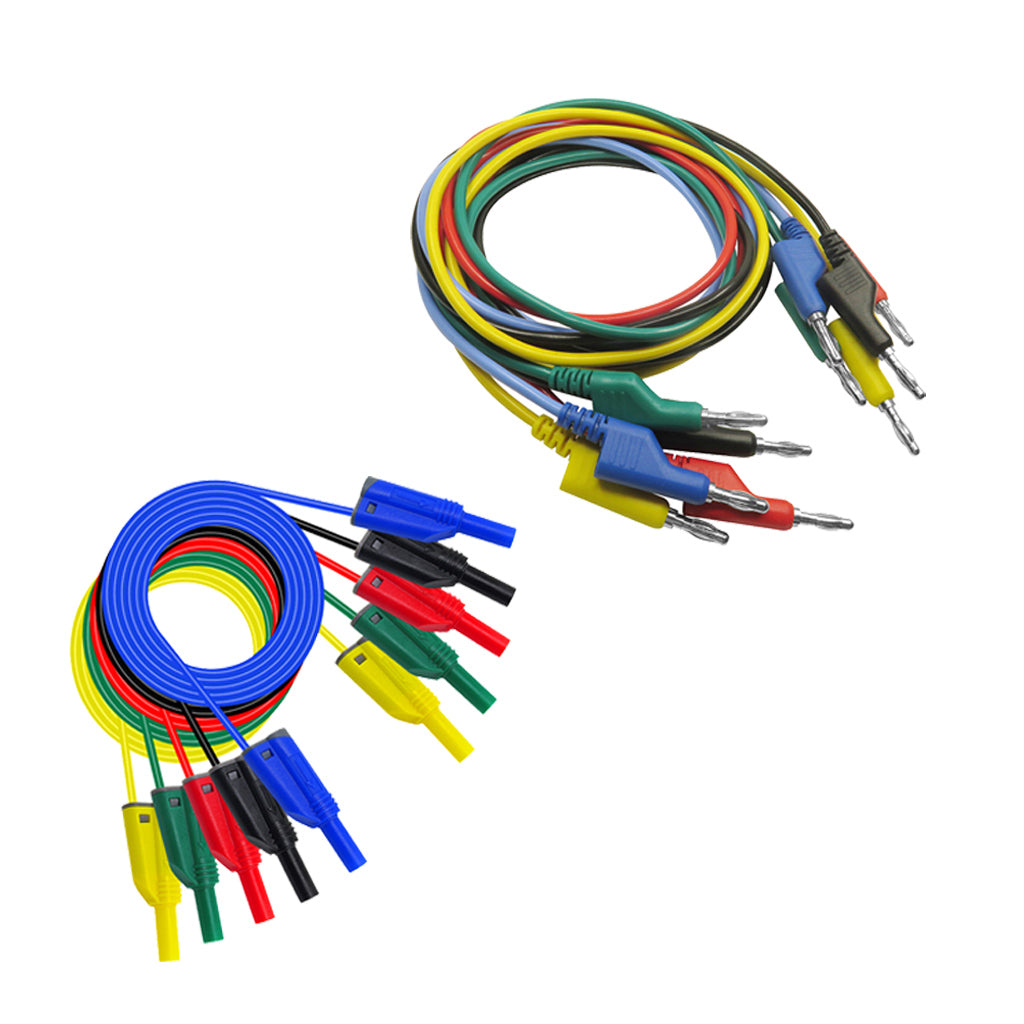 4mm Banana to Banana Plug Test Cable Lead for Multimeter 10 pcs