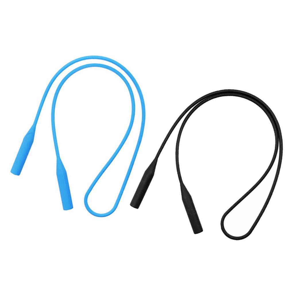 2Pcs Kids Silicone Glasses Cord Rope Strap Spectacles Retainer Holder Chains