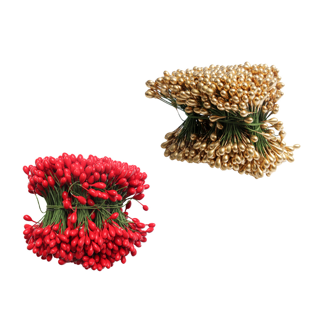 1000pcs 2000 Heads Double Heads Mini Fake Fruit Artificial Berries
