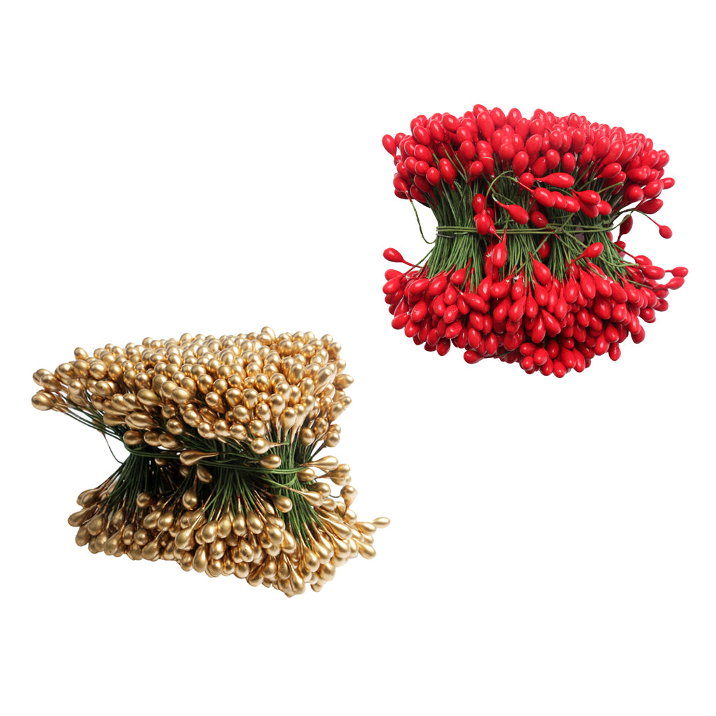 1000pcs 2000 Heads Double Heads Mini Fake Fruit Artificial Berries