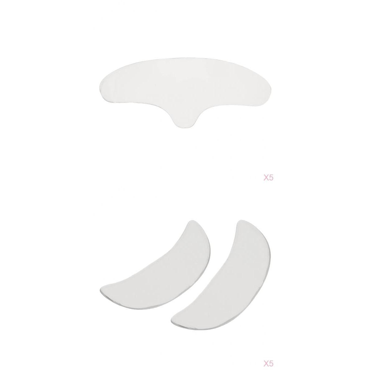 5 Sets Silicone Reusable Anti Wrinkle Forehead Eye Face Pad Skin Care