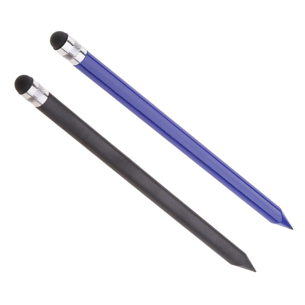 2x 2-in-1 Retro Design Touch Screen Stylus for iPhone Samsung Tablets PC