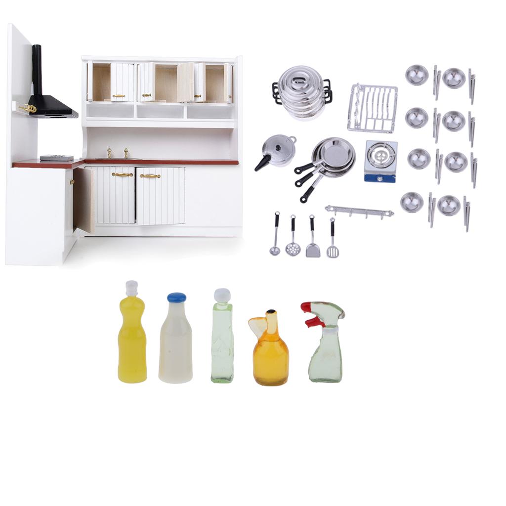 1/12 Scale Dollhouse Miniatures Kitchen Supplies Kitchenware Cookware Set