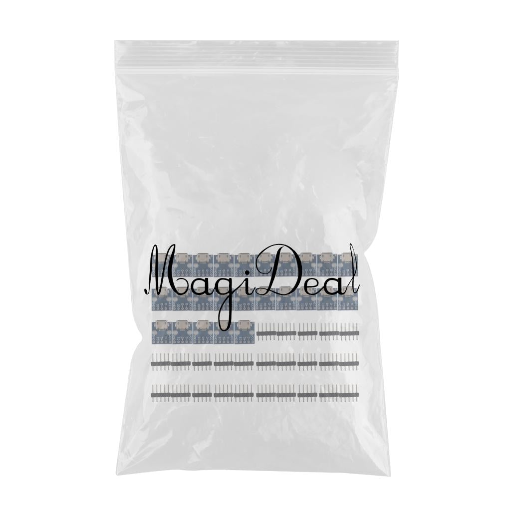 250pcs Female MICRO USB to DIP 5-Pin Pinboard 2.54mm micro USB type