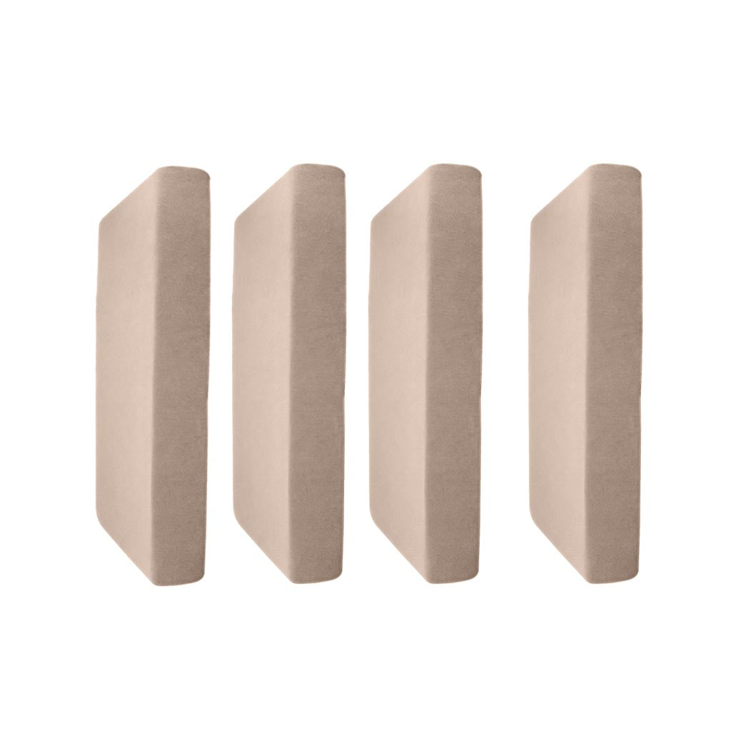 4x Beige_Size S Jacquard Spandex Sofa Couch Seat Cushion Cover