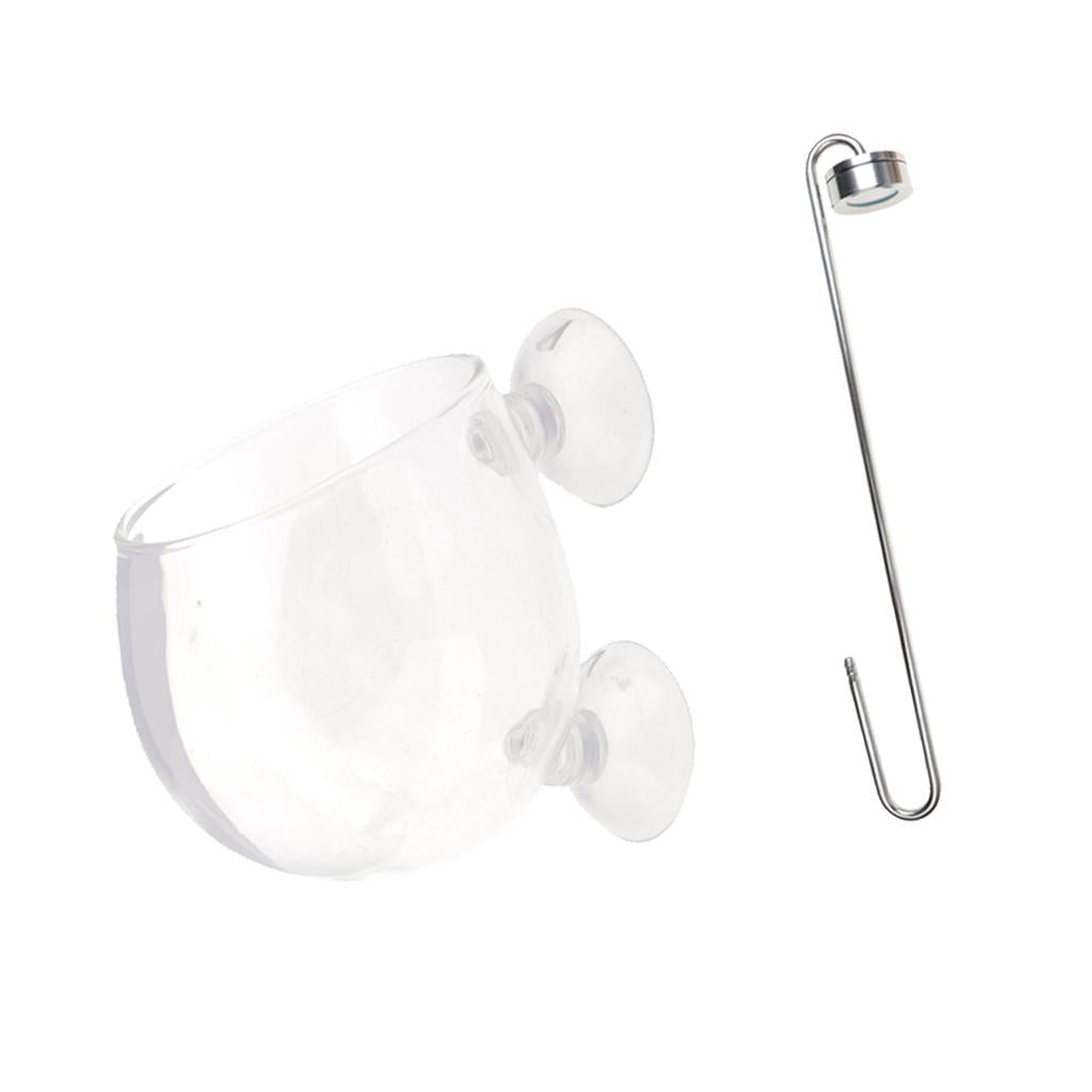 2 Pcs Aquarium CO2 Diffuser Atomizer Reactor Fish Tank Aquatic Plant Cup Pot