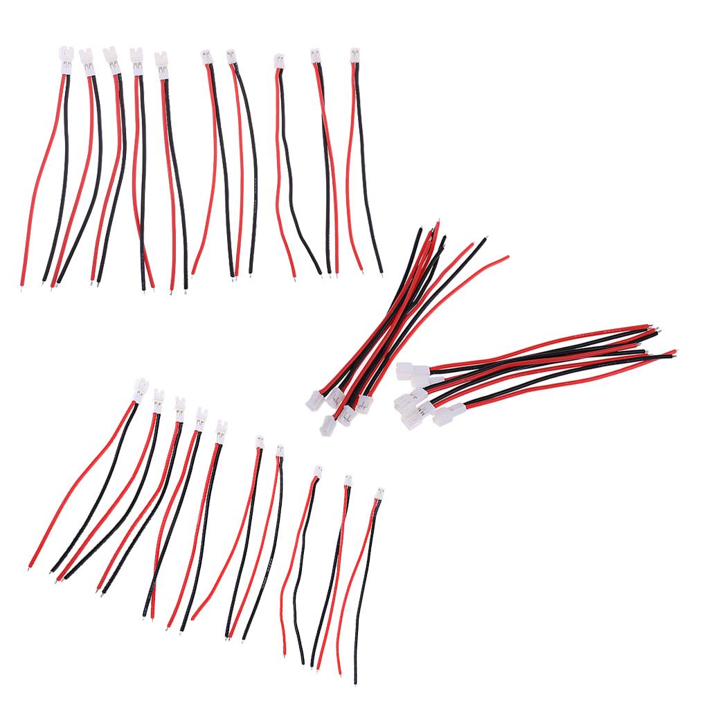 20Piece Upgraded JST-PH 2.0 Male Female Connector Cable 55mm for RC Battery