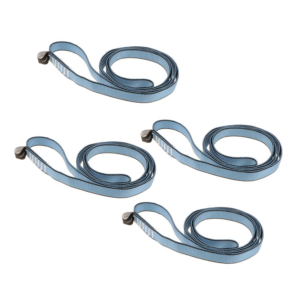 4 Pieces 23KN Climbing Sling Fall Protection Safety Webbing Strap Belt 100cm