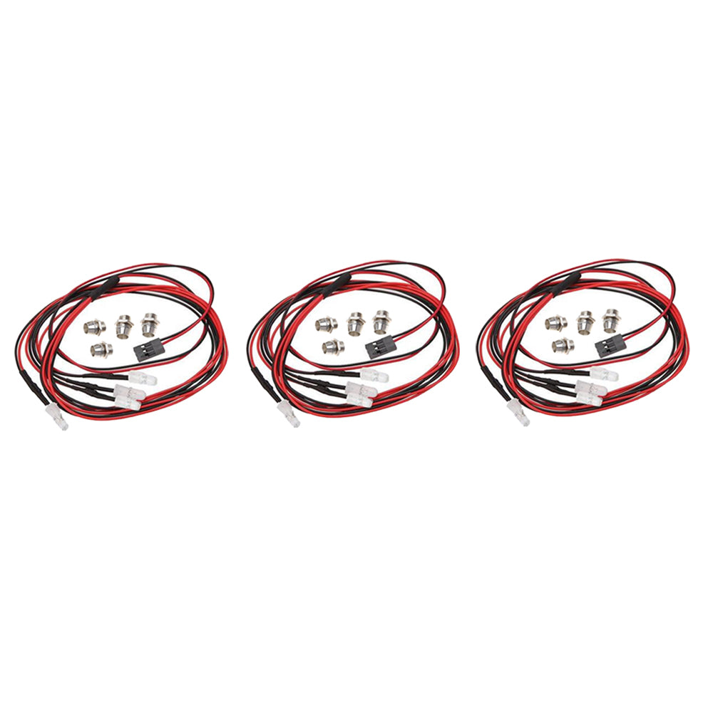 12 Pieces LED 5mm RC Car LED Lamp Blue Light Lamp For 1/10 RC4WD D90