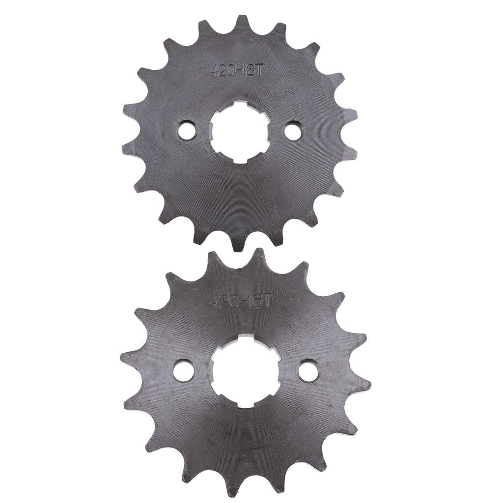 16T 18T 420 Chain Front Sprocket Cog for 125cc 140cc Pit Dirt Bike