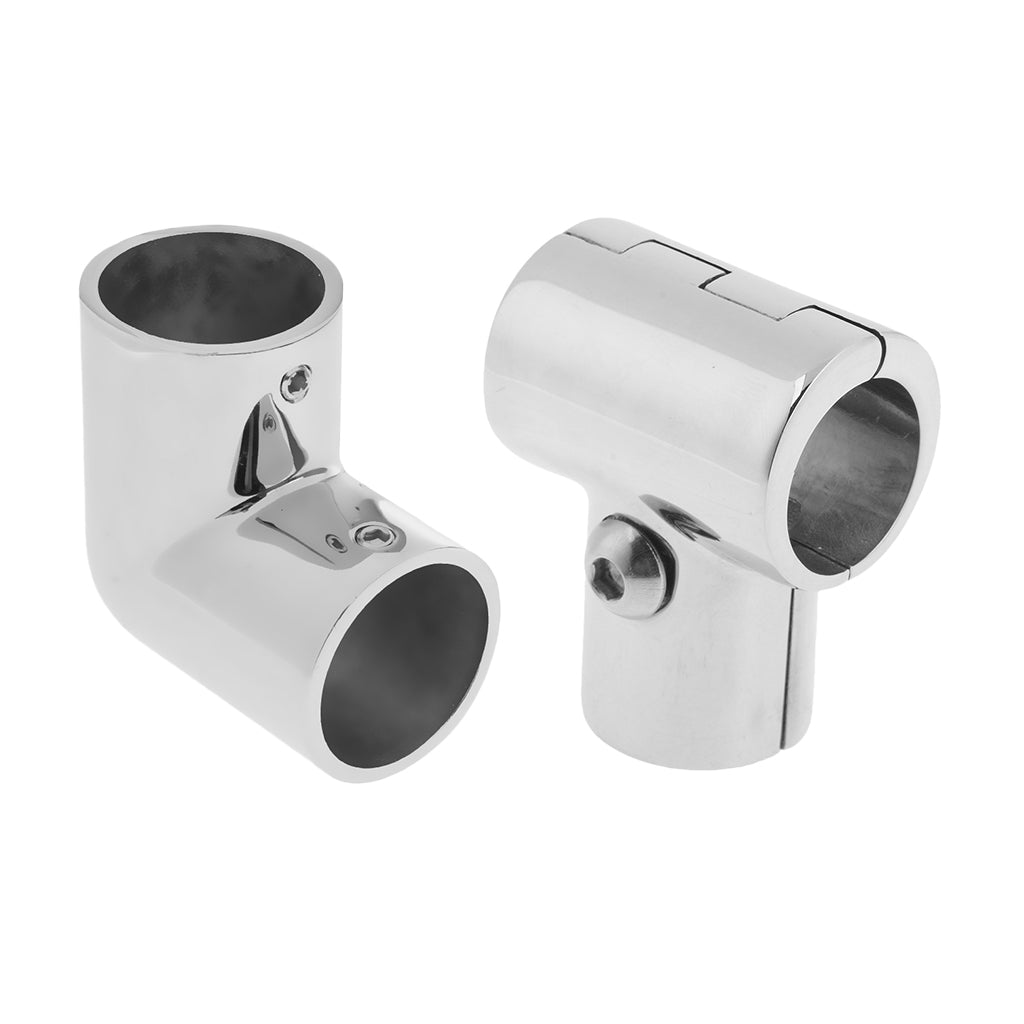 2Pcs 25mm 1 Marine Boat Yacht Handrail Fitting 316 Stainless Steel"