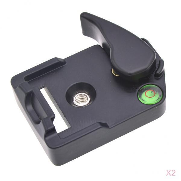 2 Pieces 323 Camera Rapid Release Plates with Adapter 200PL-14 for Manfrotto