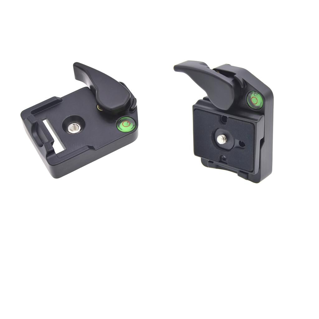 2 Pieces 323 Camera Rapid Release Plates with Adapter 200PL-14 for Manfrotto