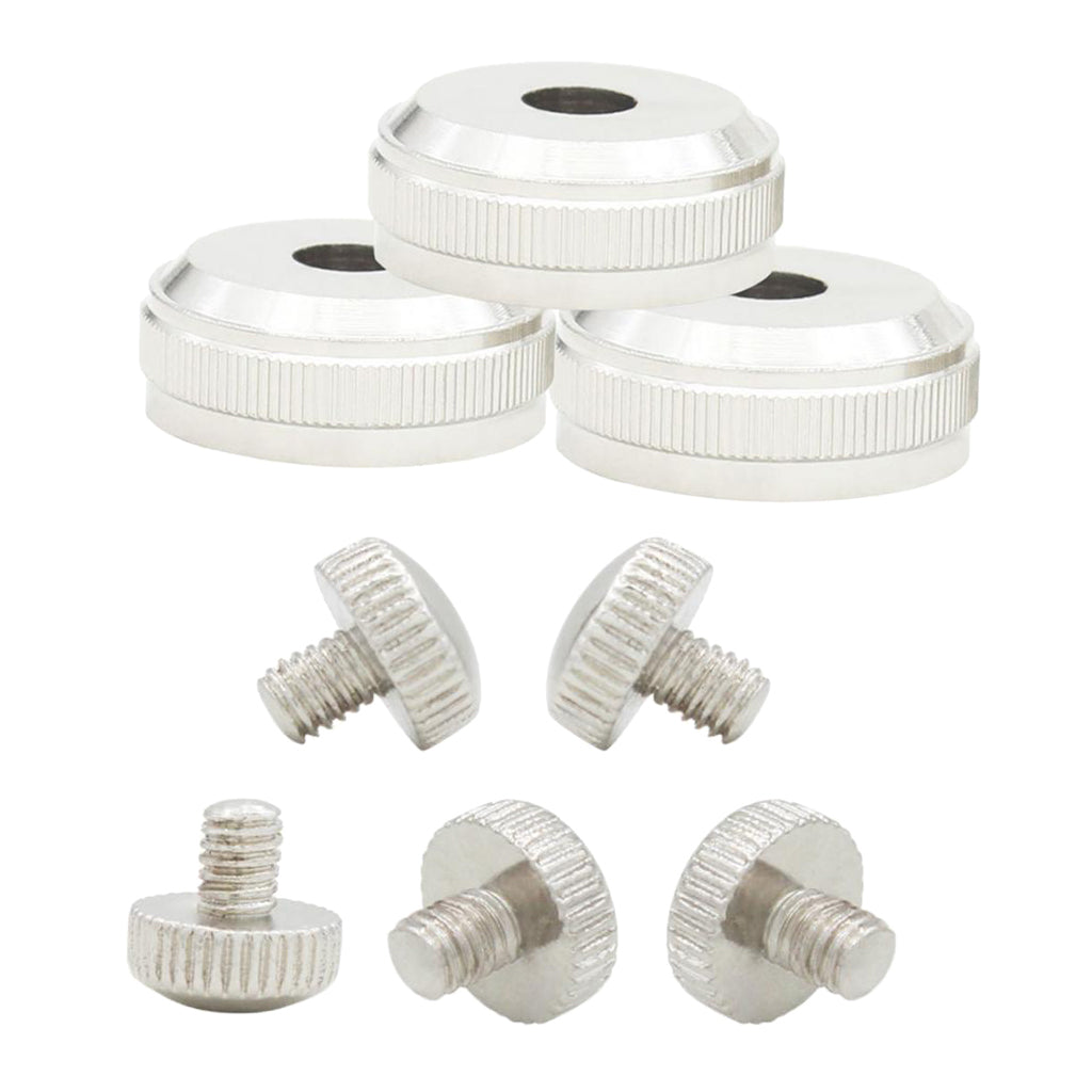 3pcs Trumpet Bottom Screws Nuts+5pcs Trumpet Slide Finger Ring Screws