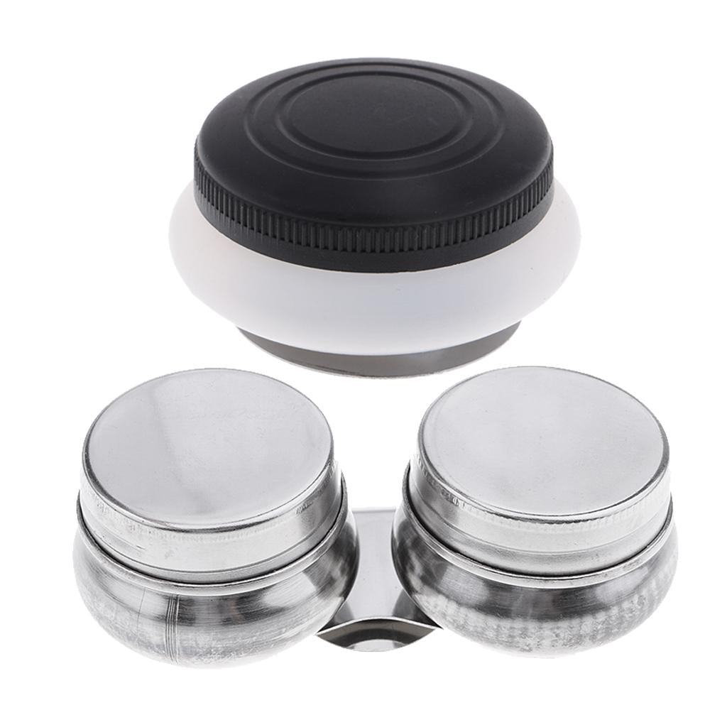 2x Artists Single and Double Hole Dipper Palette Clips for Painting With Lid