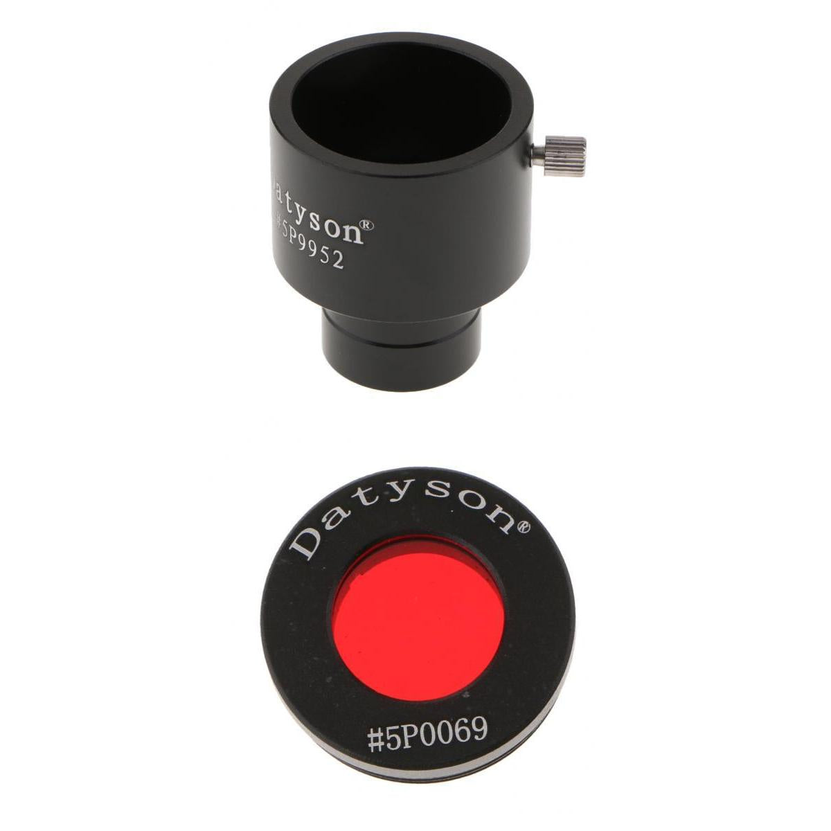 0.965inch to 1.25inch Telescope Eyepiece Adapter 24.5 to 31.7mm +Filter #25A