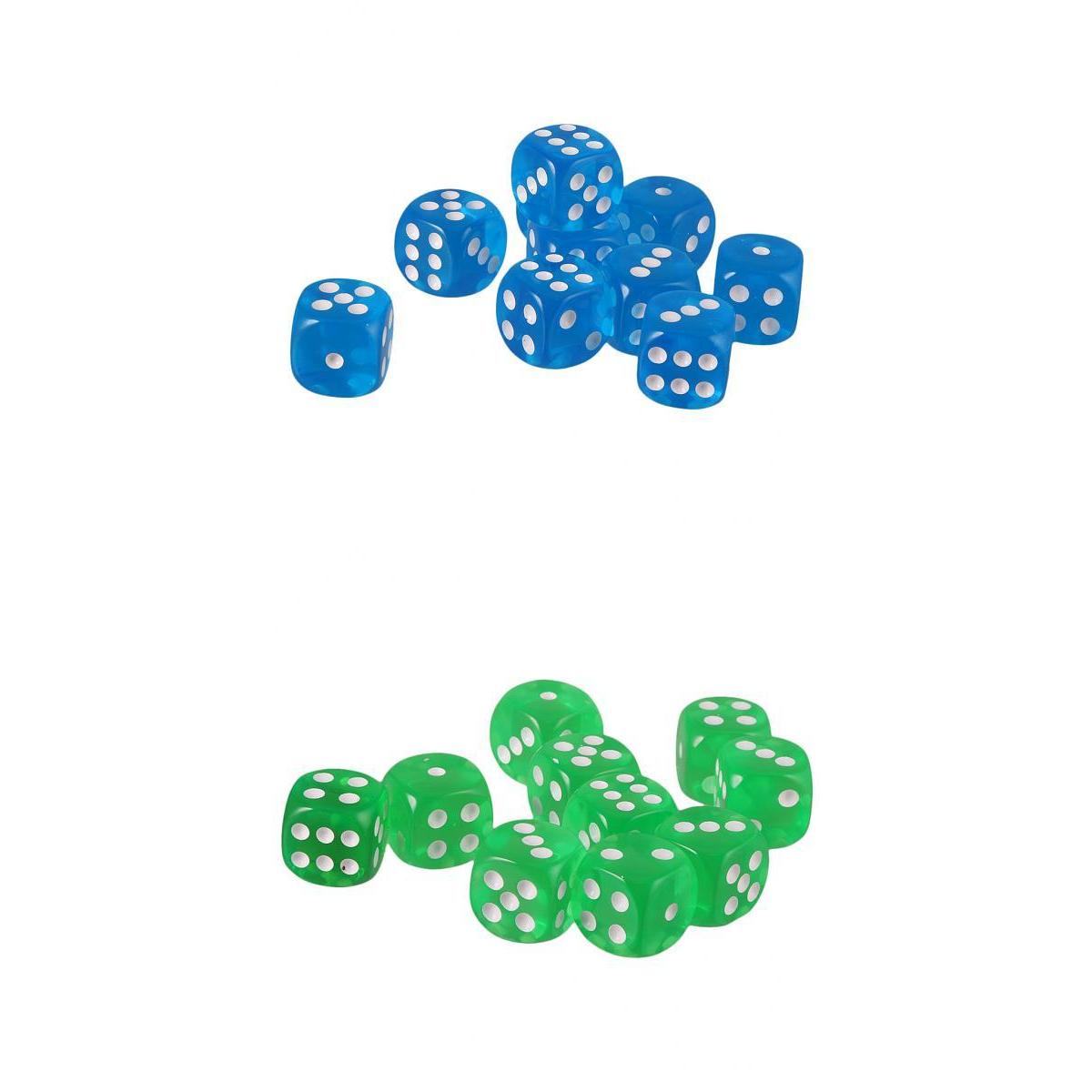 20PCS Acrylic Six Sided D6 Dice for D&D TRPG Party Board Game Toys