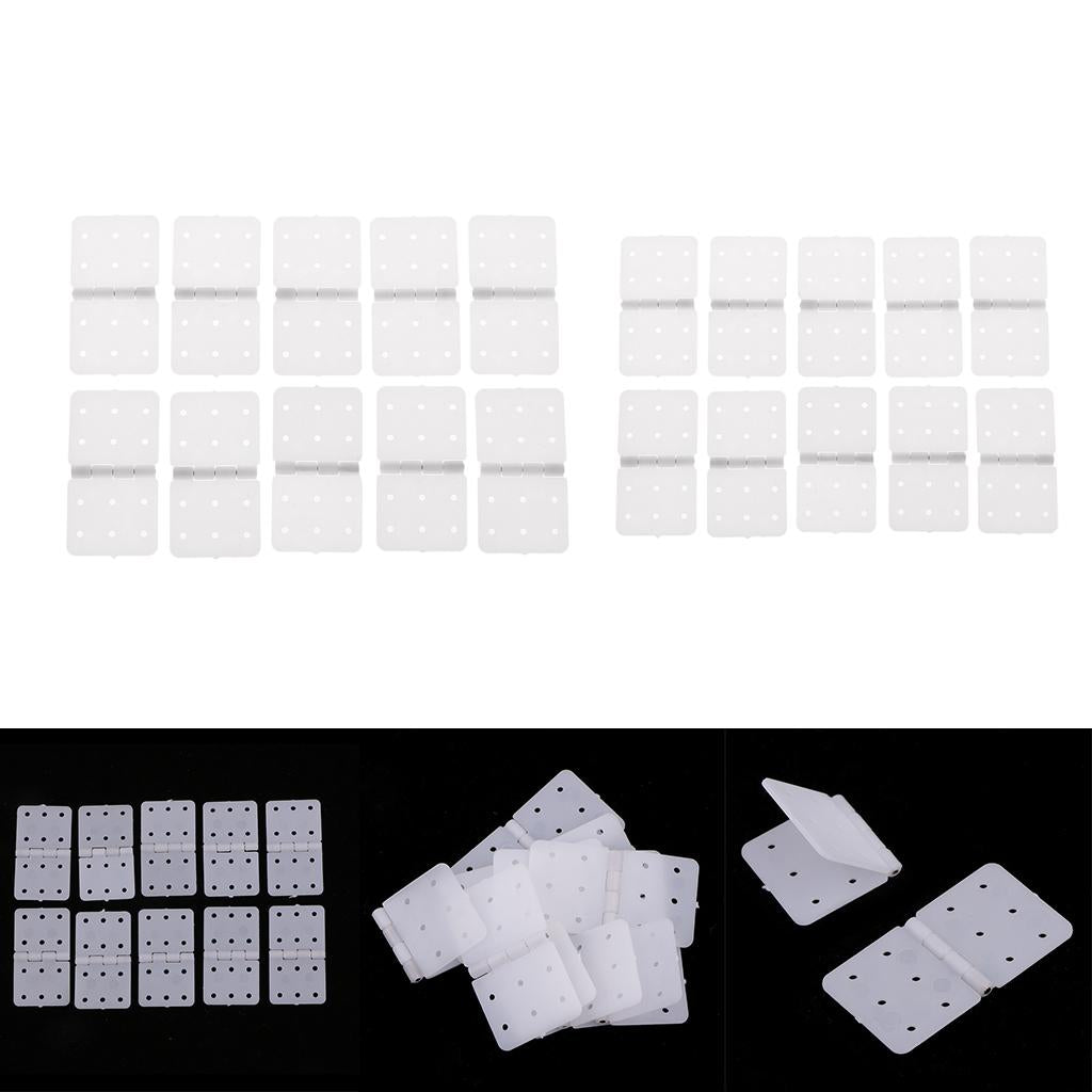 20pc Plastic Pinned Hinges for RC Aircraft Hobby Model Plane Spare Parts