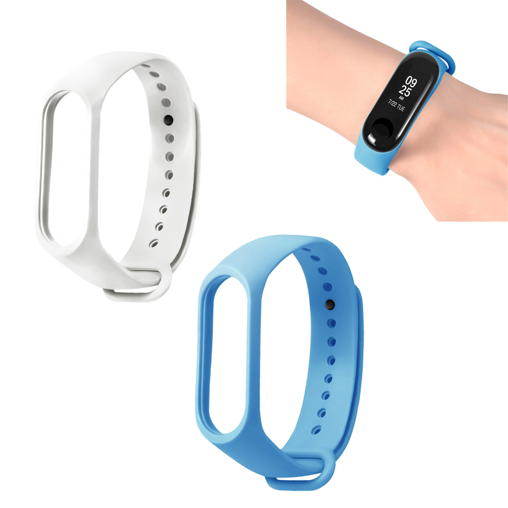 2 Pieces Smart Bracelet Wristband Anti-lost for Mi 3 Band Replacement