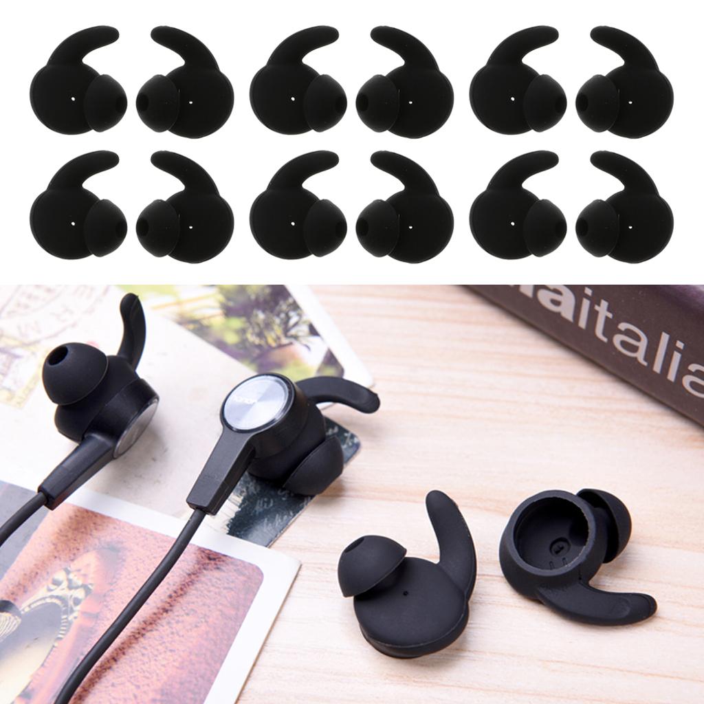 6 Pairs Silicone Earbuds Tips Cover for HUAWEI Honor AM61 Sports Headset