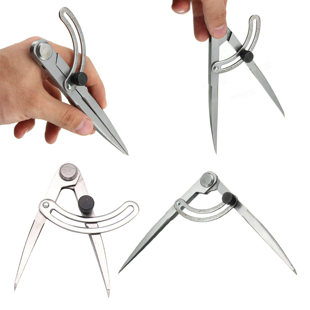 3Pcs Leather Craft Rotation Tool Wing Divider Spacing Compasses Edge Creaser